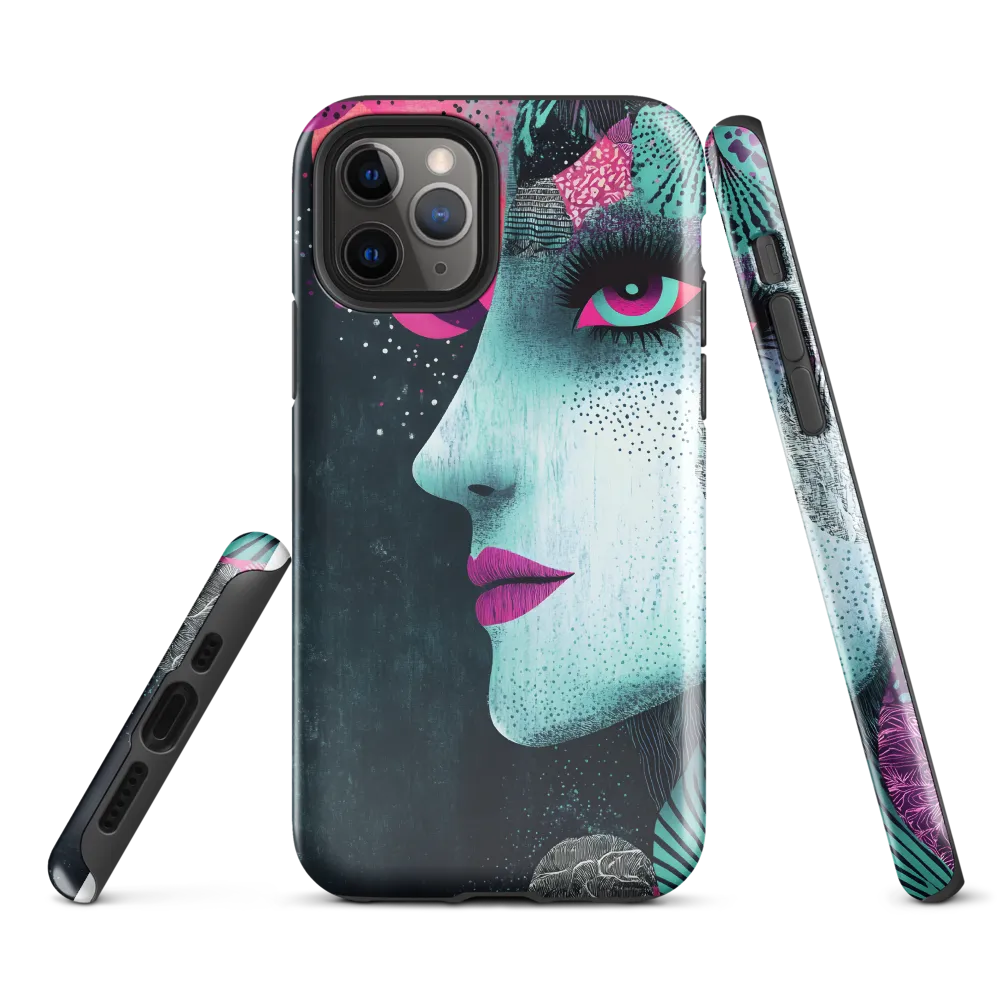 Mystical Beauty in Blue and Pink | Phone Case |  11 Pro | Tough Case | Glossy