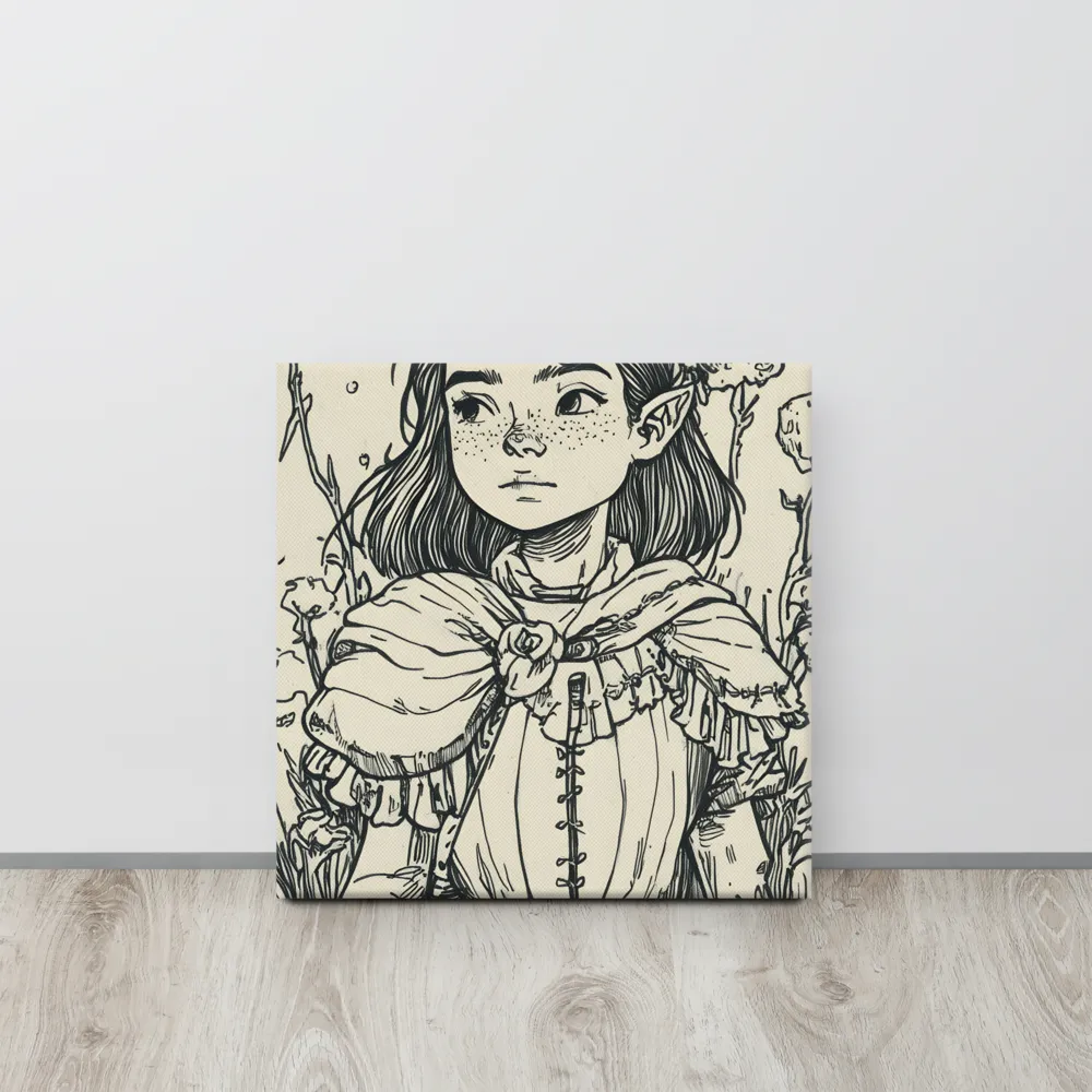 A Young Guardian of Nature | Canvas | 16″×16″