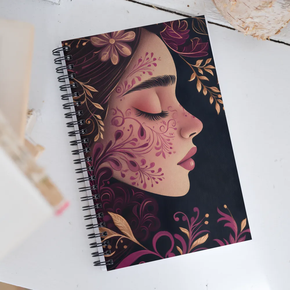 Serenity in Bloom | Spiral Notebook