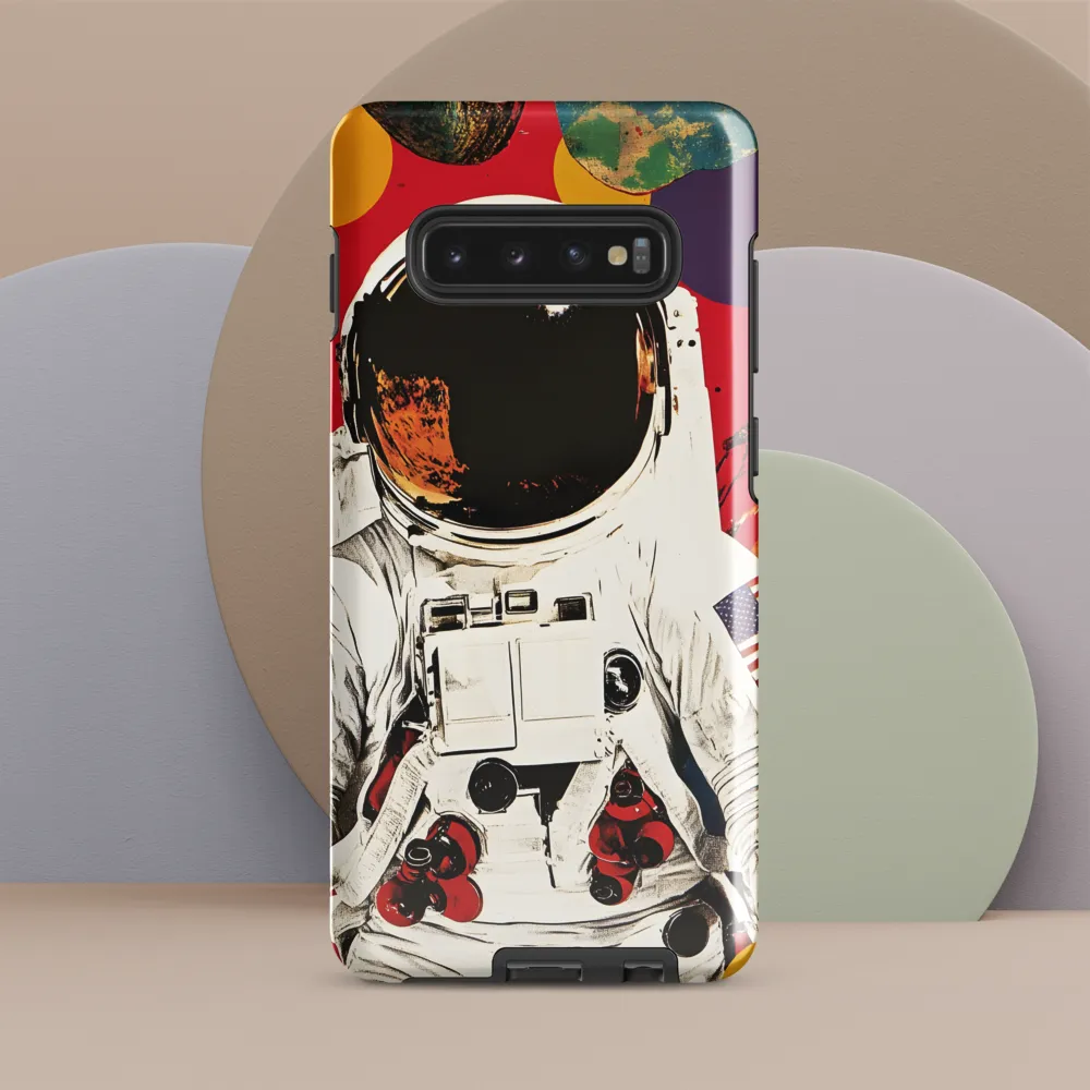 Cosmic Exploration: The Astronaut's Journey | Phone Case |  S10 Plus | Tough Case | Glossy