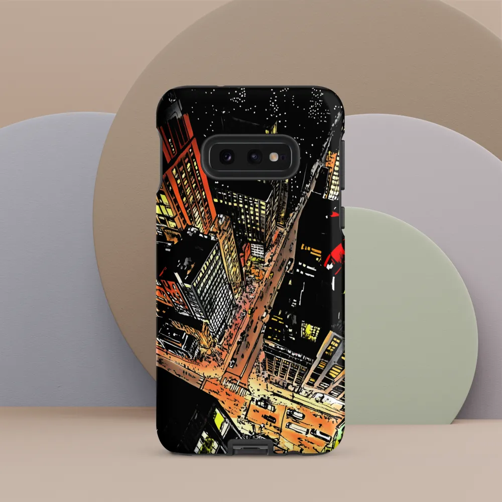 Urban Nightscape: A Bird's-eye View