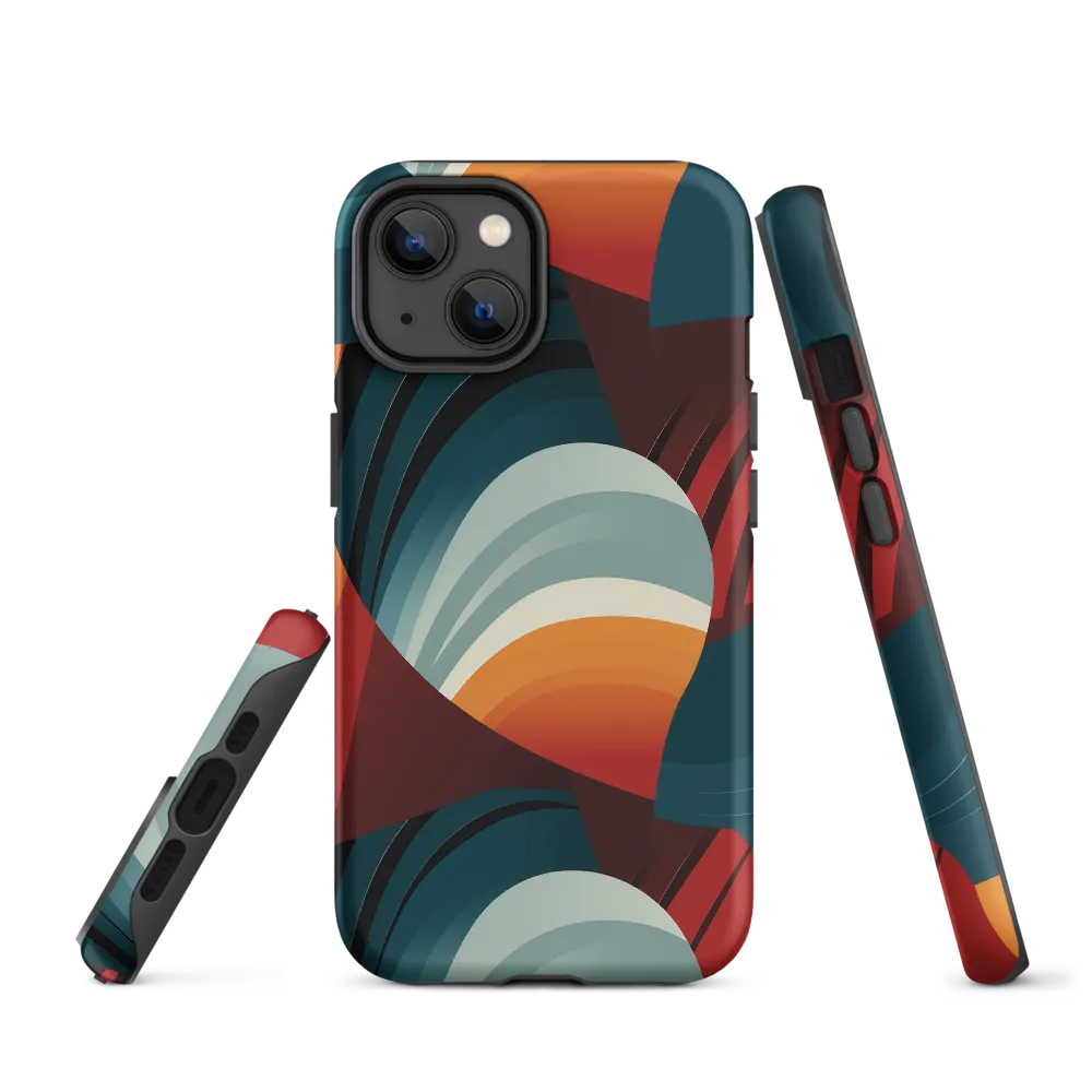 Dynamic Abstractions: A Dance of Forms and Colors | Phone Case |  14 | Tough Case | Matte