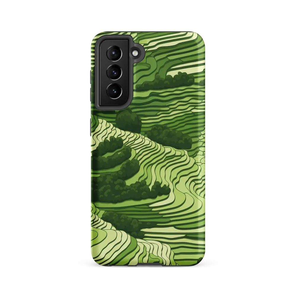 Waves of Green: An Abstract Landscape
