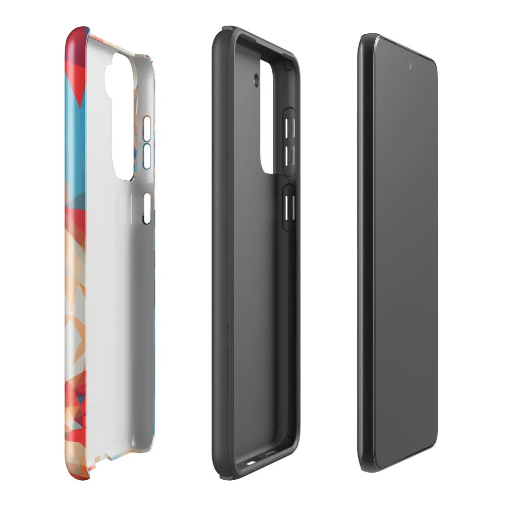 Facets of Feline Wonder | Phone Case |  S21 Plus | Tough Case | Glossy