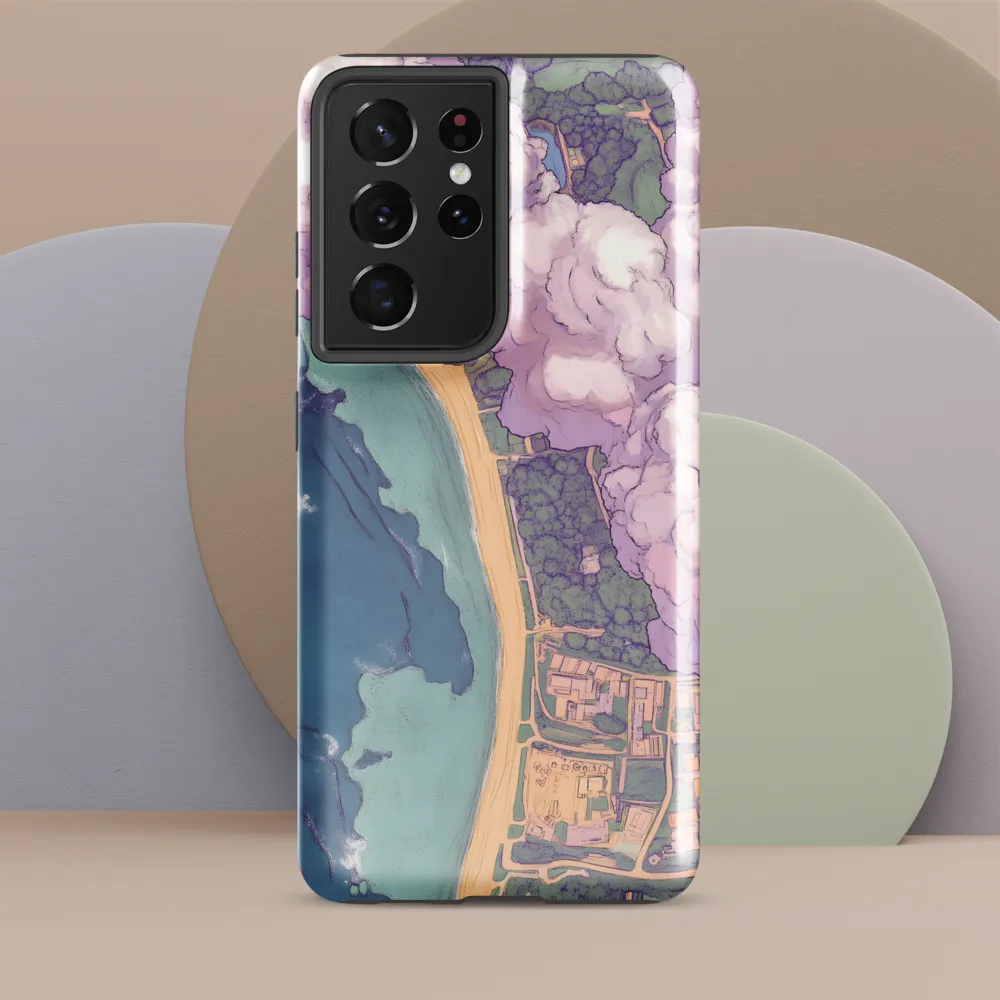 Serenity Over the Coast | Phone Case |  S21 Ultra | Tough Case | Glossy