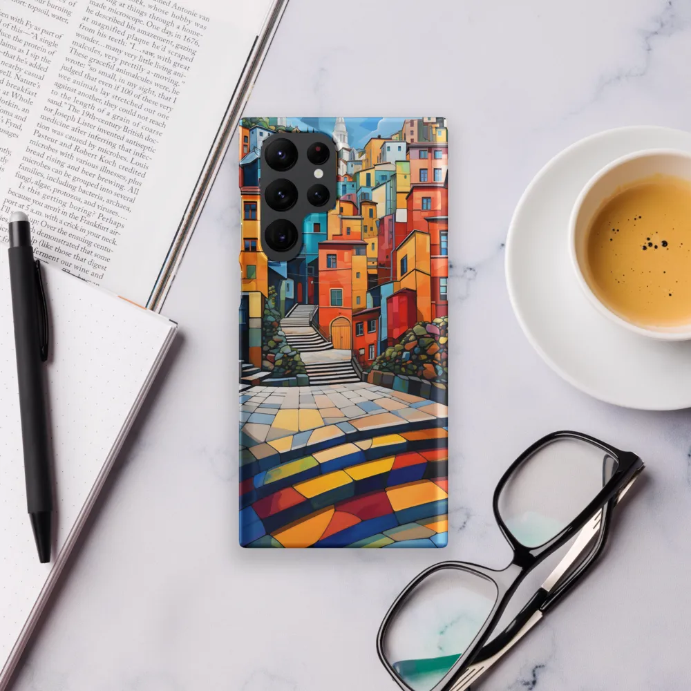 Vibrant Village: A Cubist Journey