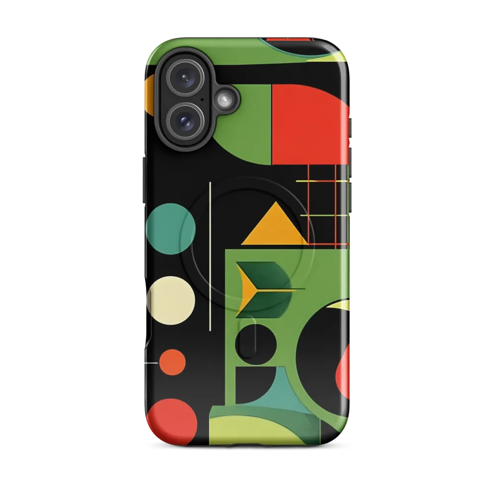 Geometric Harmony | Phone Case |  16 Plus | MagSafe® Tough Case | Glossy