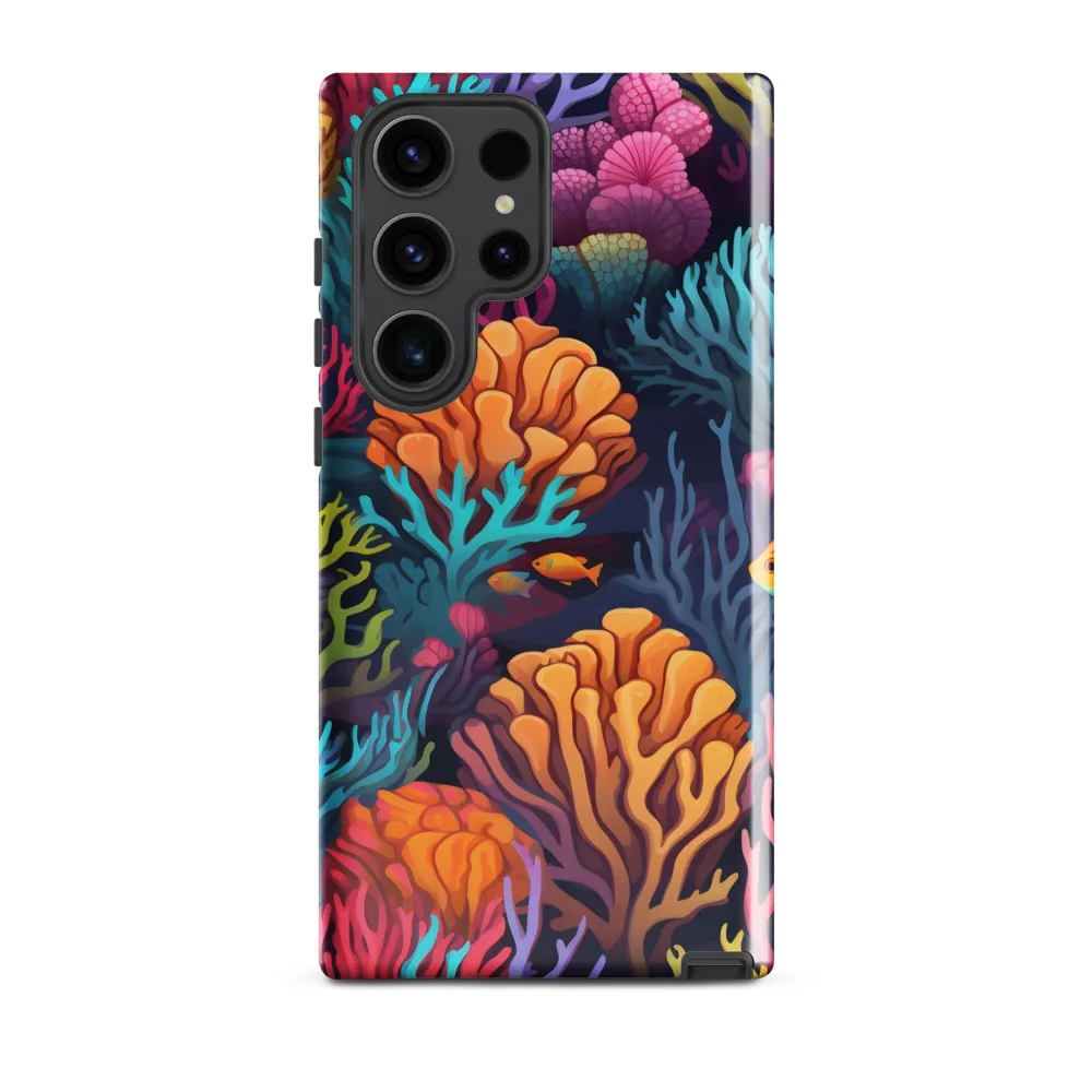 Underwater Harmony: A Coral Reef Wonderland | Phone Case |  S23 Ultra | Tough Case | Glossy
