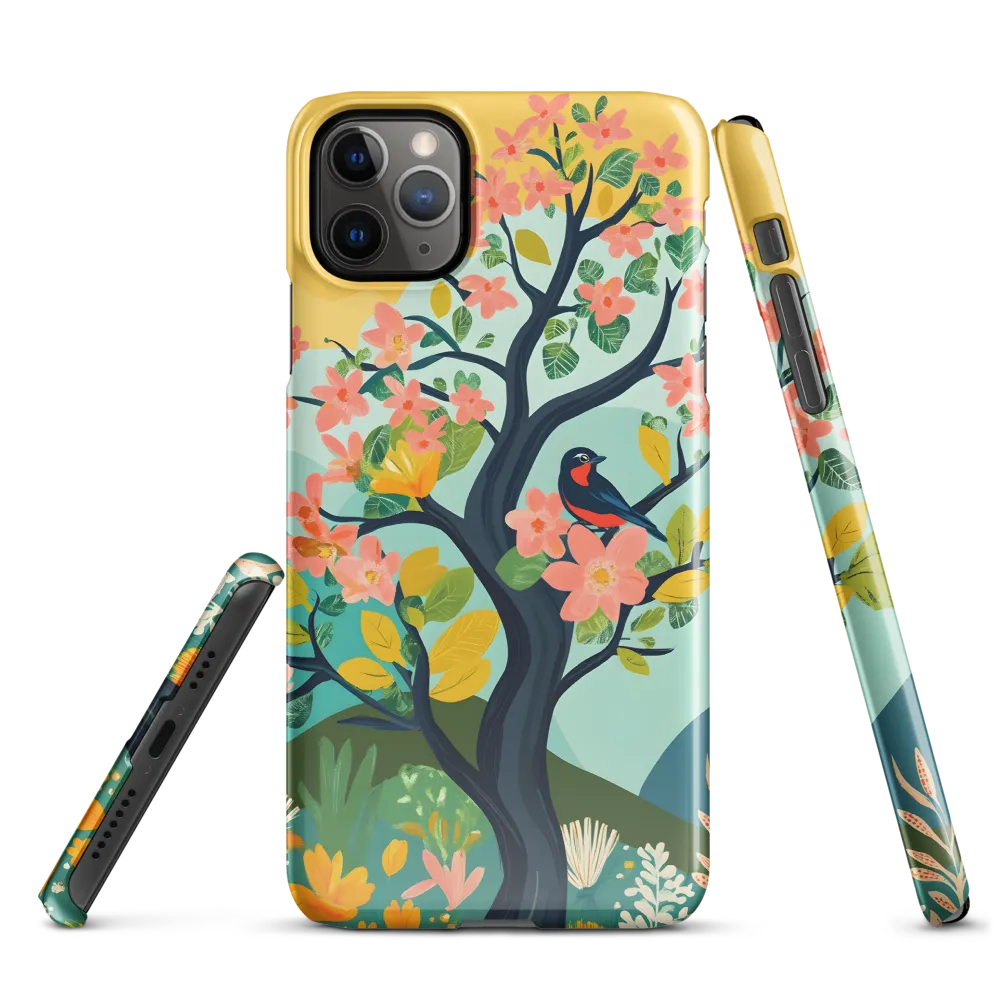 Spring Blossoms: A Serene Encounter | Phone Case |  11 Pro Max | Snap Case | Glossy