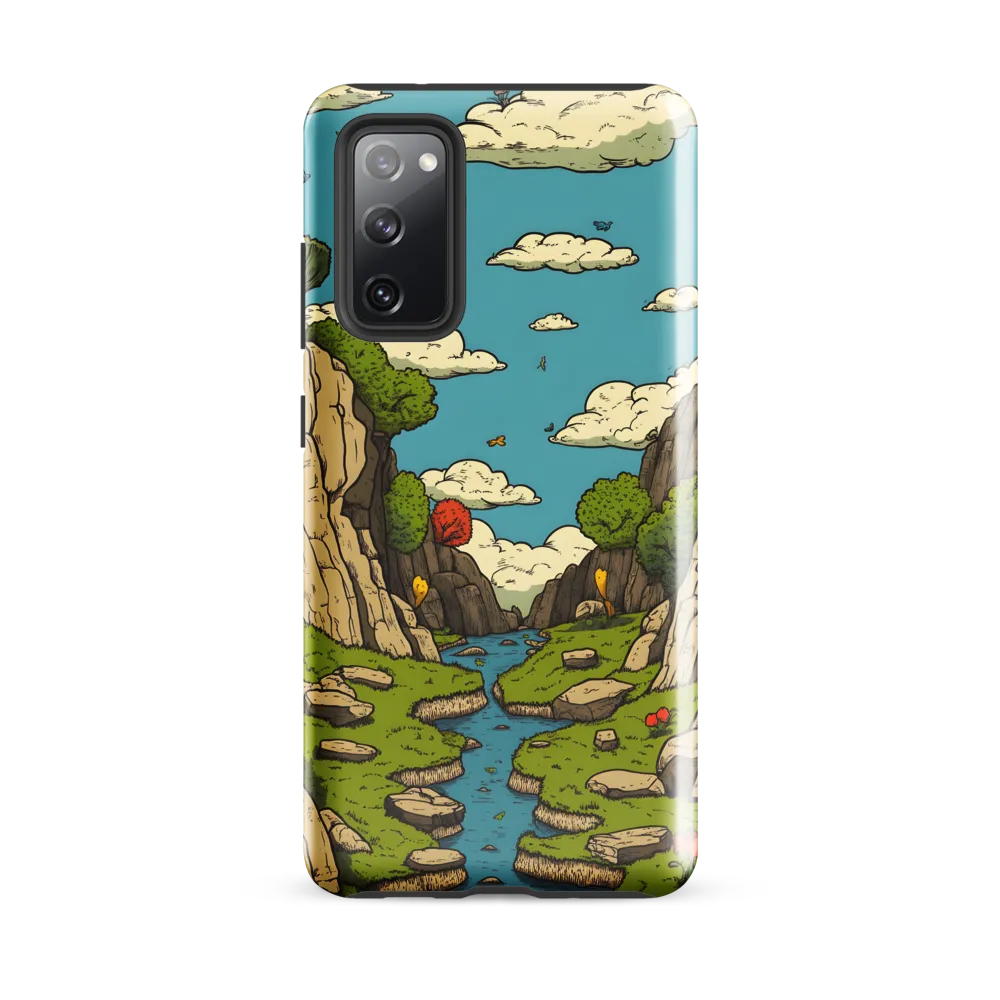 Whimsical Serenity: A Canyon Landscape