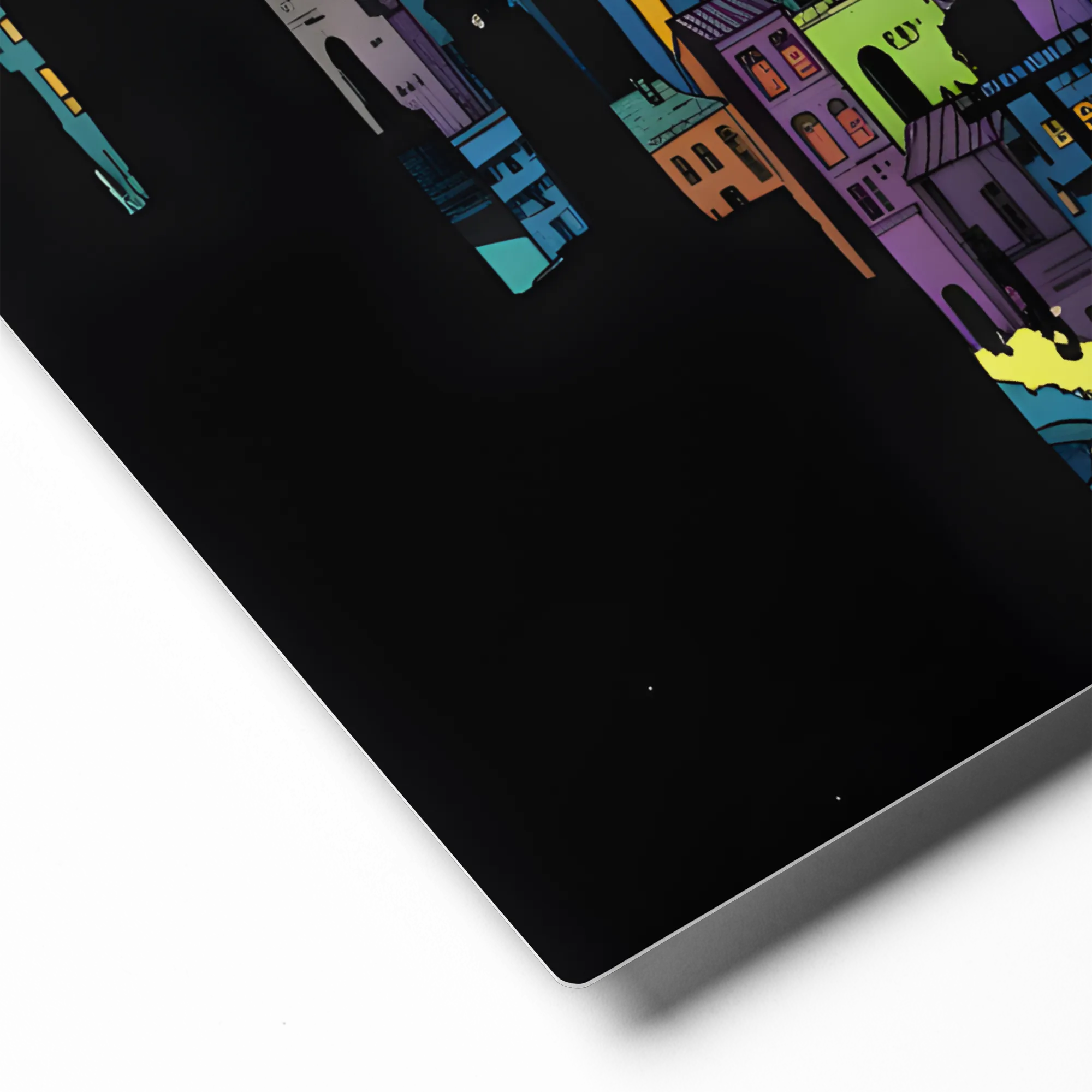 Sky Whale City 
 Metal Print | 11″x 14″