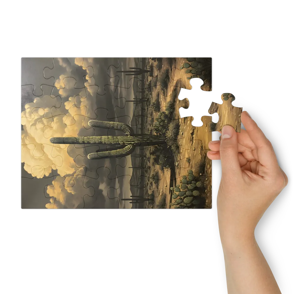 Desert Sentinel 
 Jigsaw Puzzle in Tin Box