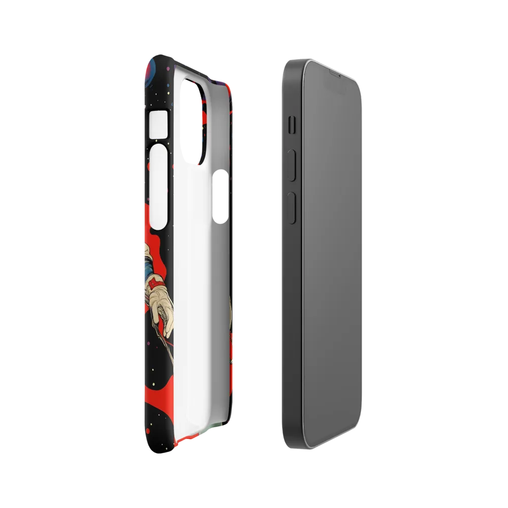 Astronaut in Cosmic Reverie | Phone Case |  13 Mini | Snap Case | Glossy