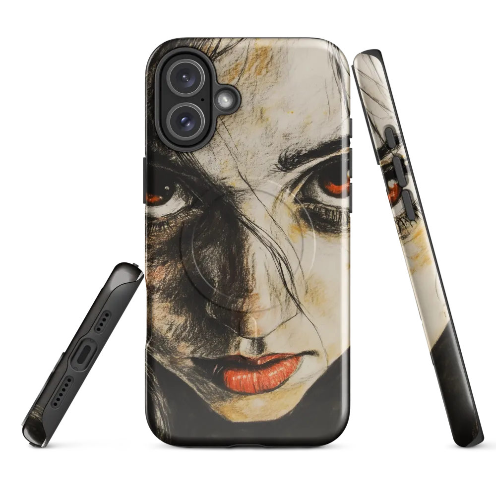 Gaze of Intensity | Phone Case |  16 Plus | MagSafe® Tough Case | Glossy