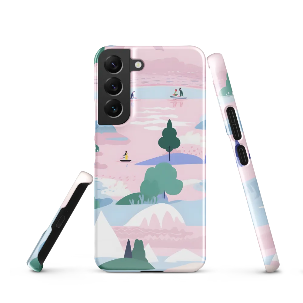 Whimsical Reflections: A Journey Through Landscapes | Phone Case |  S22 | Snap Case | Glossy