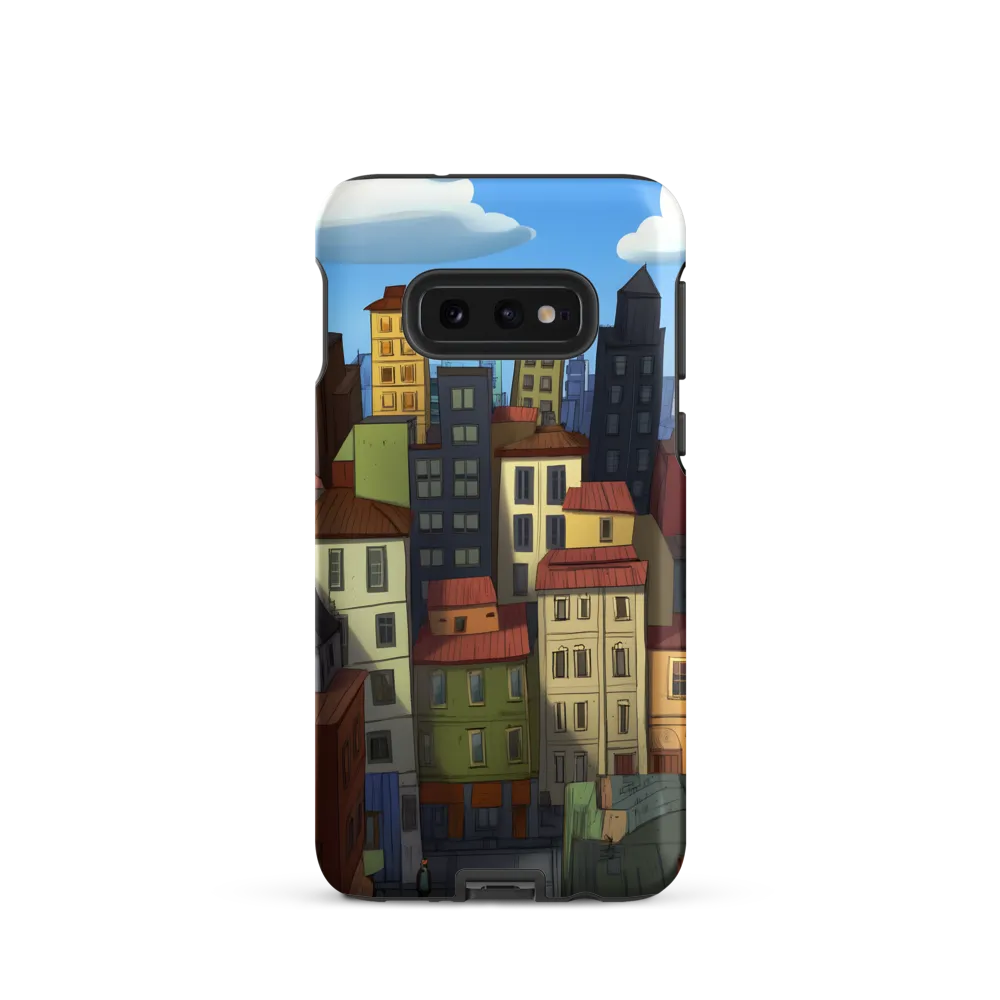 Urban Symphony: A Colorful Cityscape | Phone Case |  S10e | Tough Case | Matte
