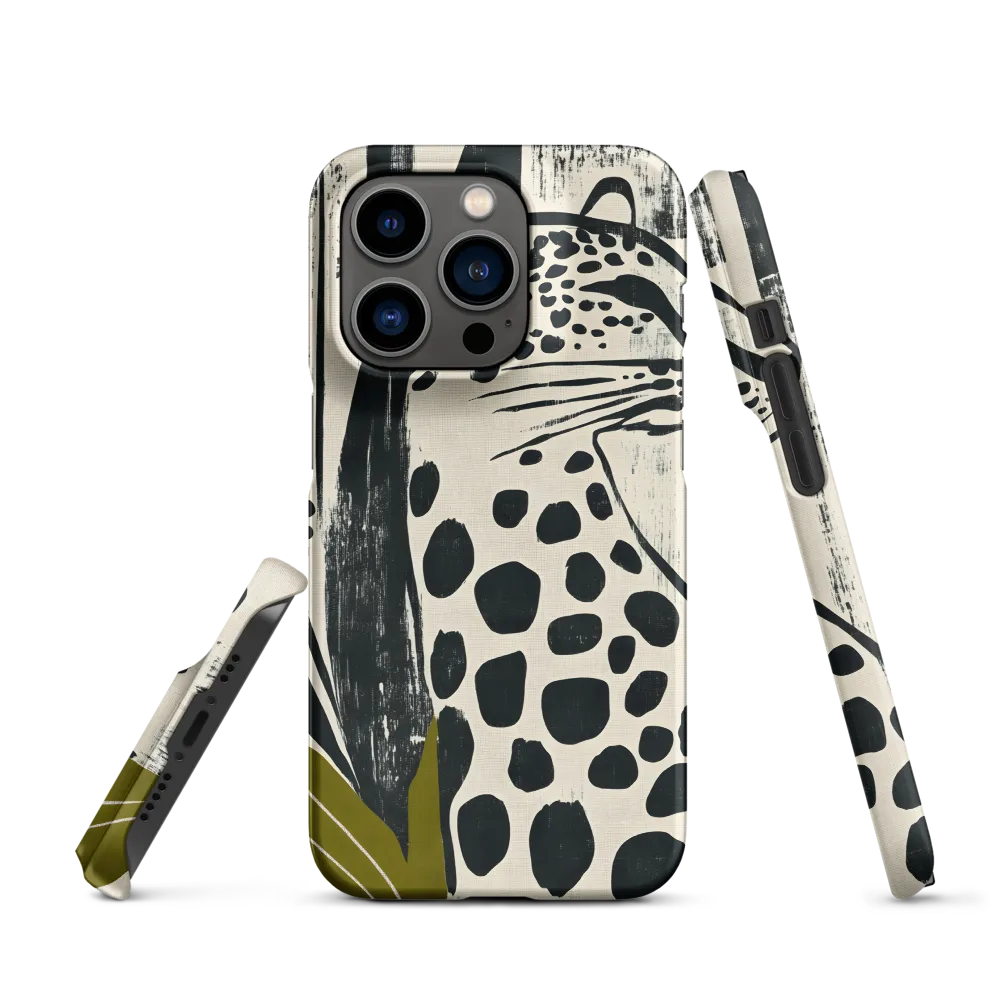 Leopard in Silhouette: A Modern Appeal | Phone Case |  14 Pro | Snap Case | Matte