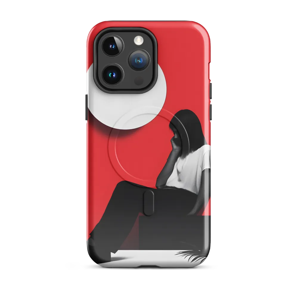 Contemplation in Red | Phone Case |  14 Pro Max | MagSafe® Tough Case | Glossy