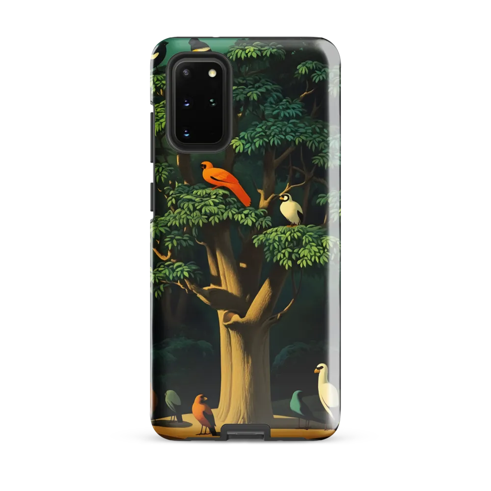 Harmony in Color: A Surreal Bird Symphony