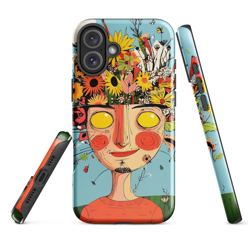 Whimsical Bloom | Phone Case |  16 Plus | Tough Case | Glossy