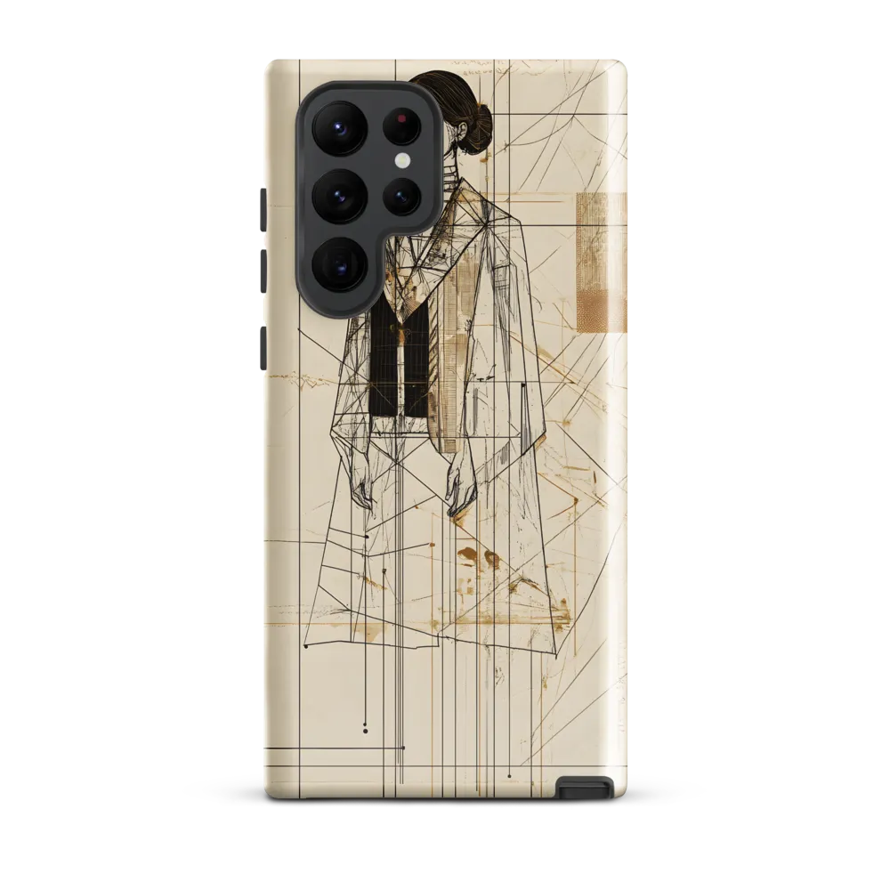 Elegance in Lines | Phone Case |  S22 Ultra | Tough Case | Glossy