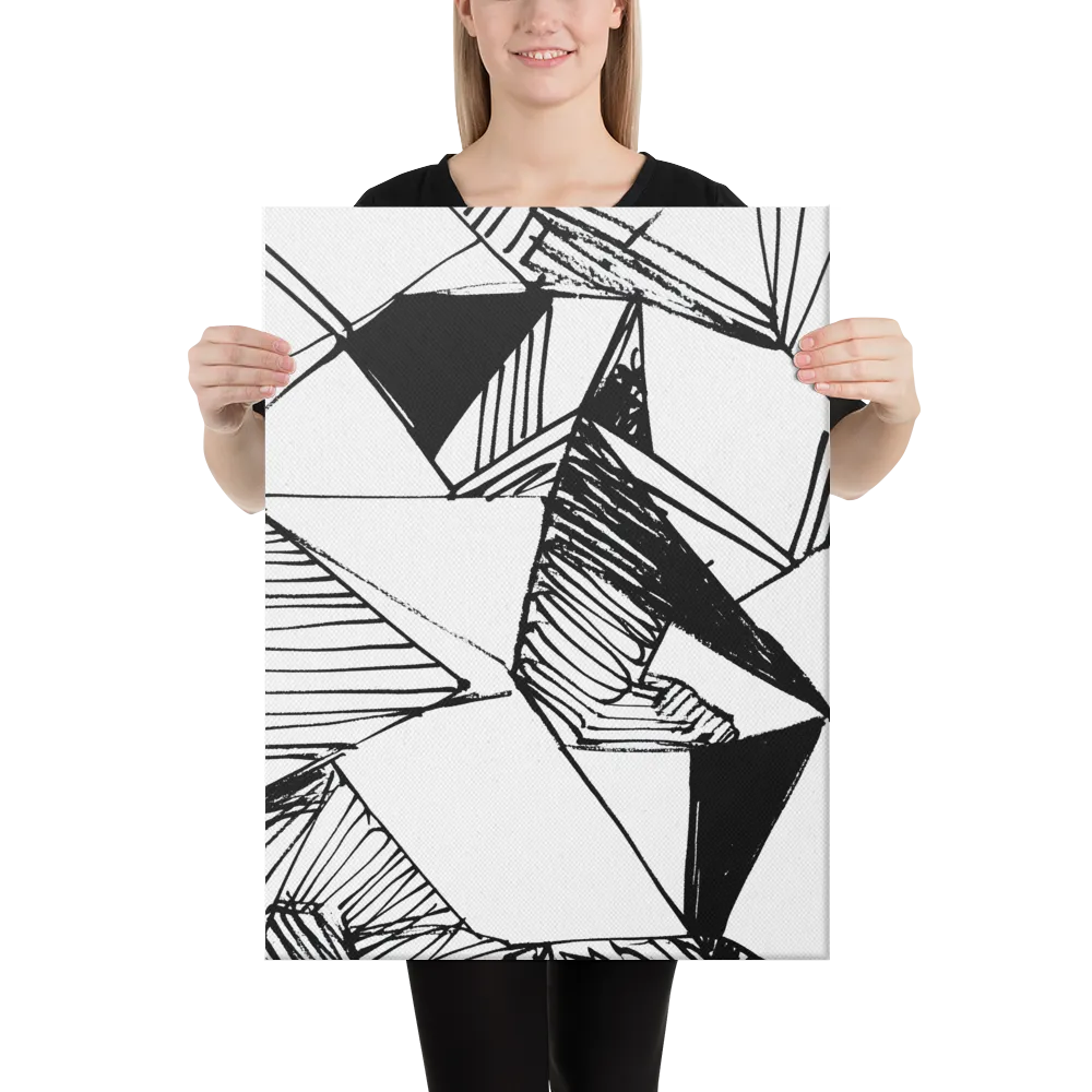 Dynamic Geometry in Ink | Canvas | 18″×24″