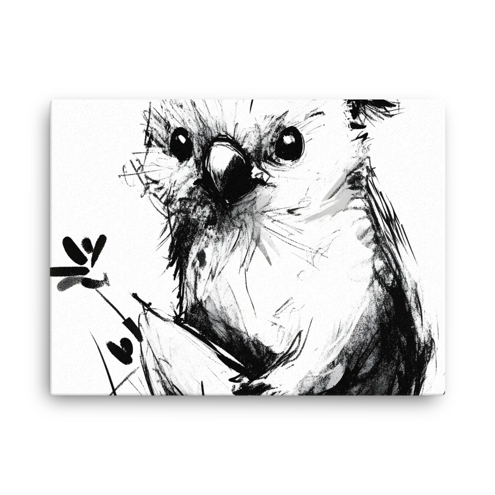 Whimsical Koala in Ink | Thin Canvas | 18″×24″