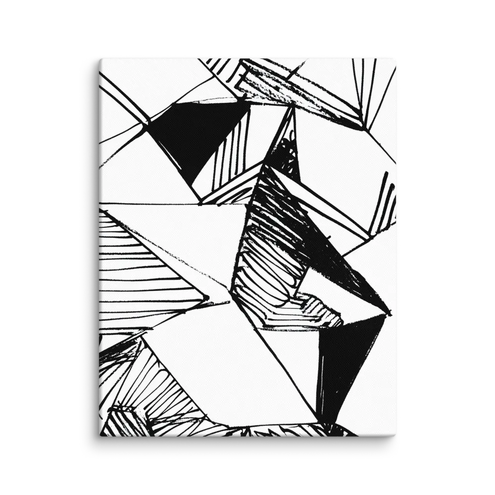 Dynamic Geometry in Ink | Canvas | 11″×14″