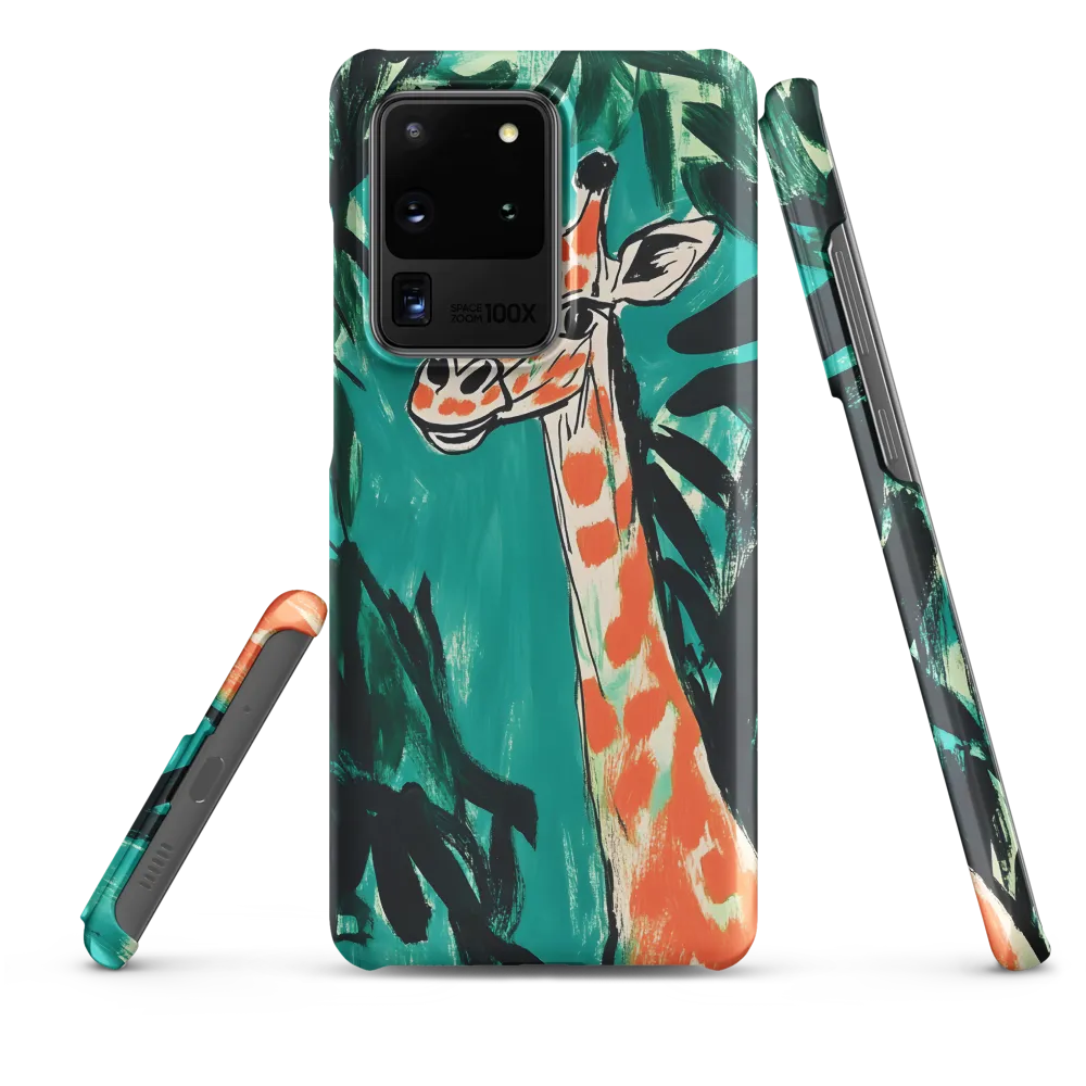 Curious Giraffe in Lush Greenery | Phone Case |  S20 Ultra | Snap Case | Matte