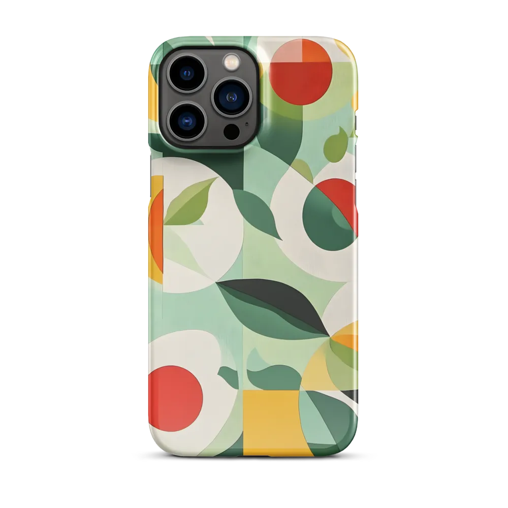 Harmony in Shapes: A Playful Abstract Design | Phone Case |  13 Pro Max | Snap Case | Glossy