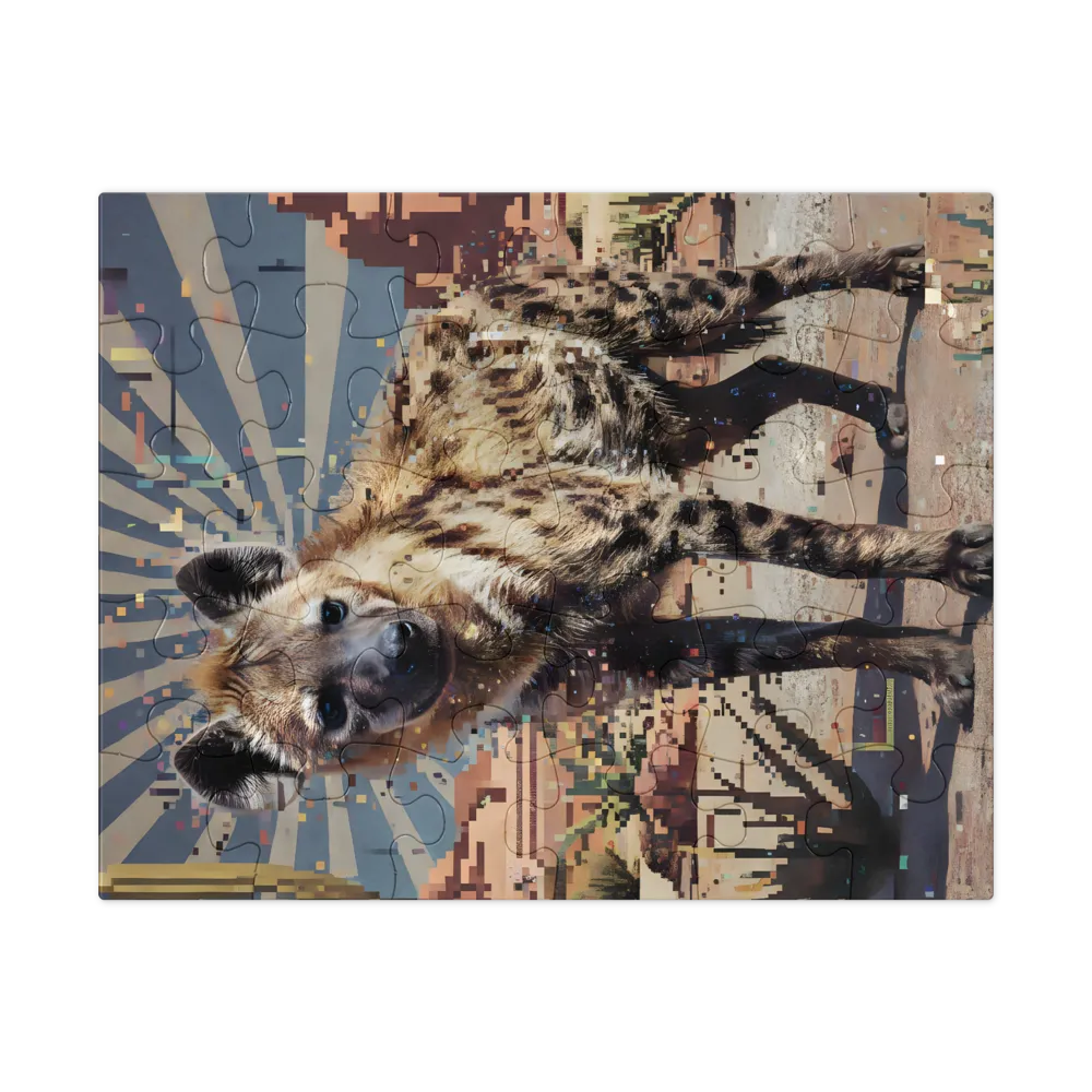Pixel Hyena 
 Jigsaw Puzzle in Tin Box