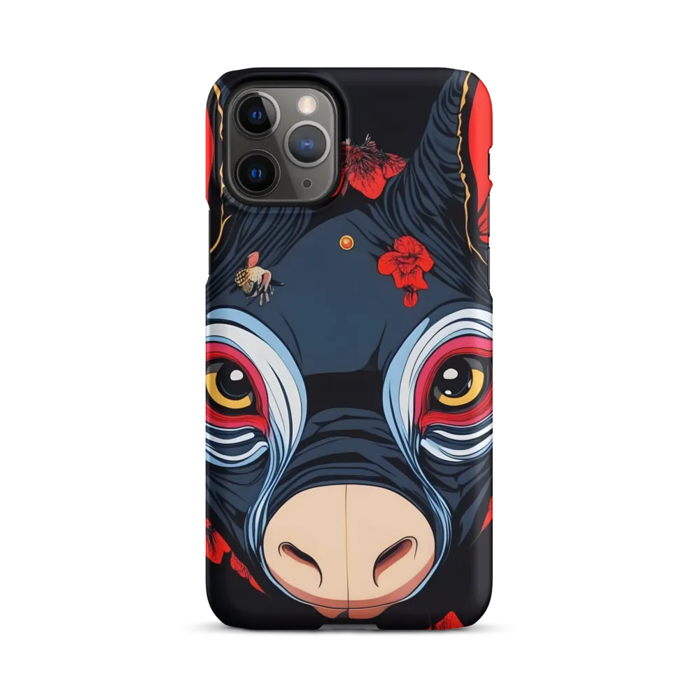 Mystical Bull with Floral Motifs