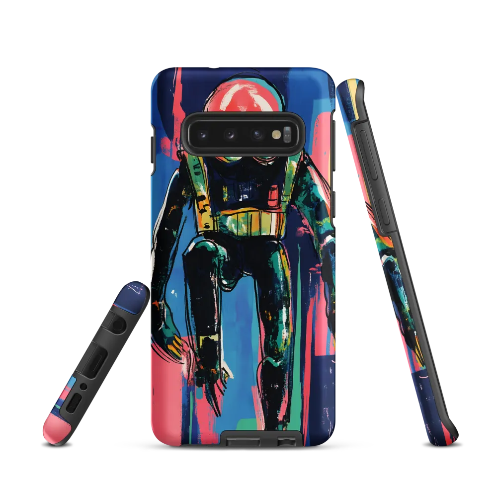 Diver in Vibrant Motion