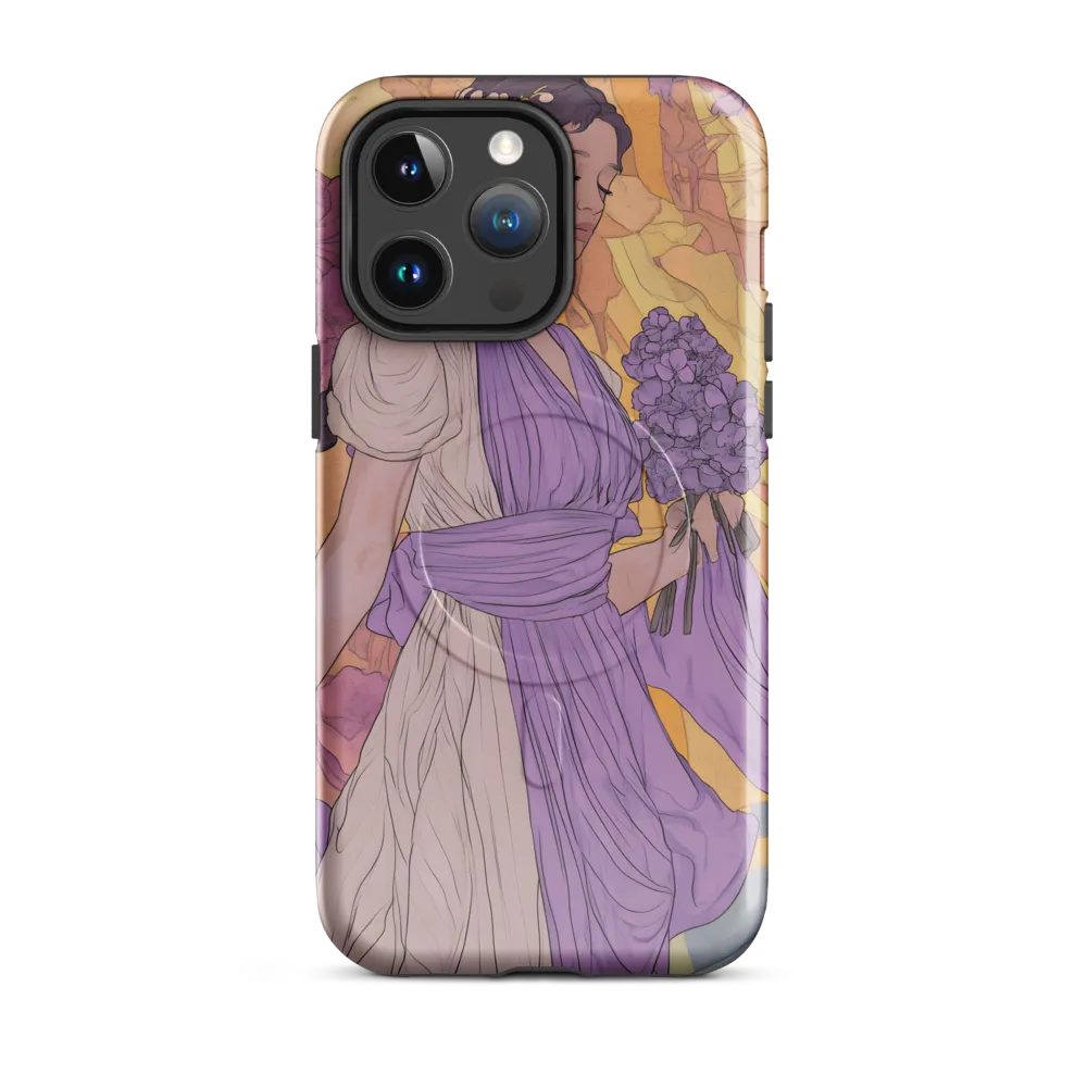 Blooming Elegance | Phone Case |  14 Pro Max | MagSafe® Tough Case | Glossy