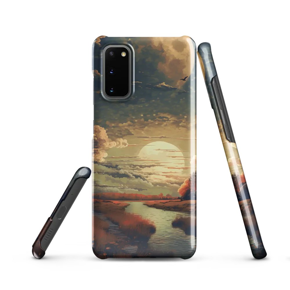 Whispers of Dusk: A Tranquil River Landscape