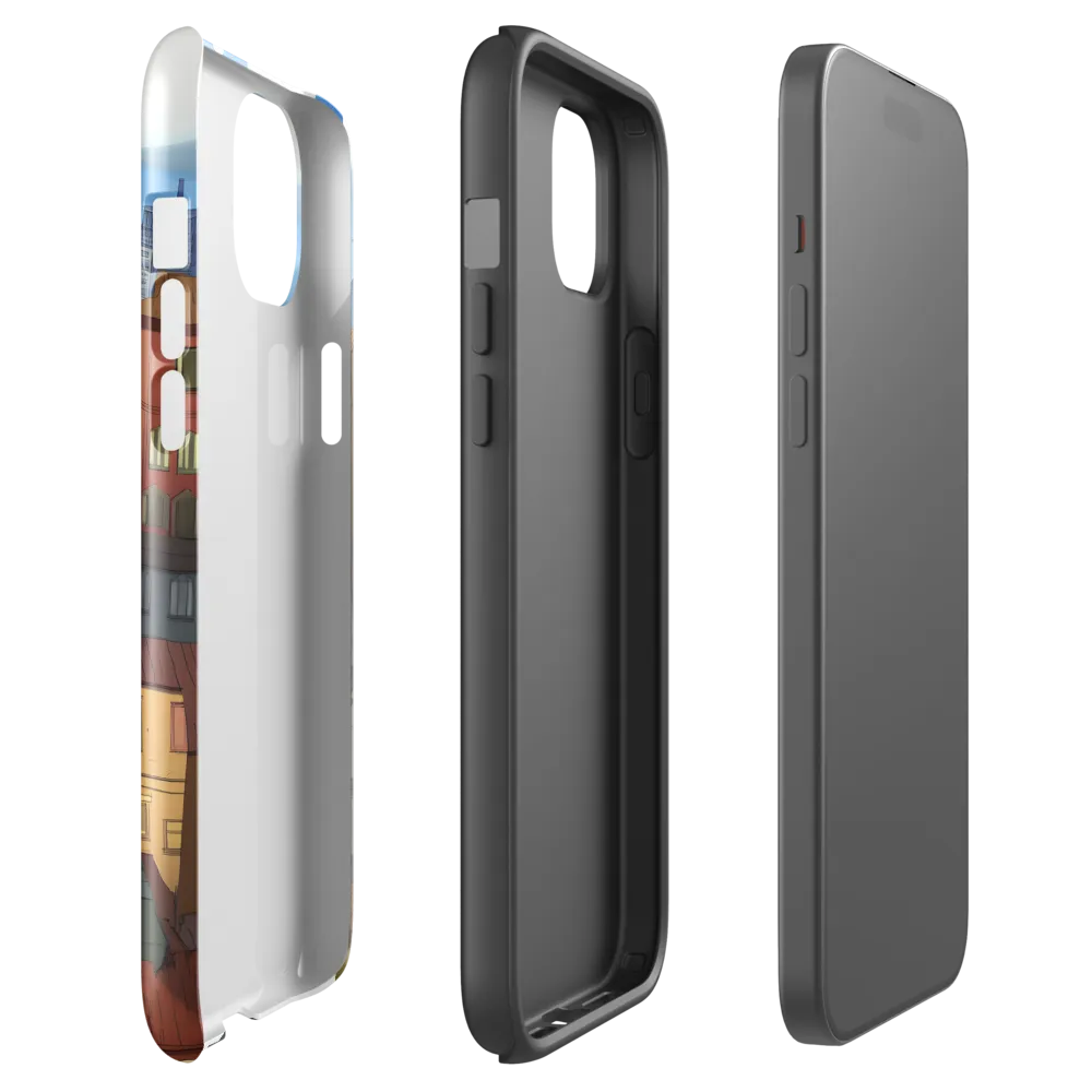Urban Symphony: A Colorful Cityscape | Phone Case |  15 Plus | Tough Case | Glossy