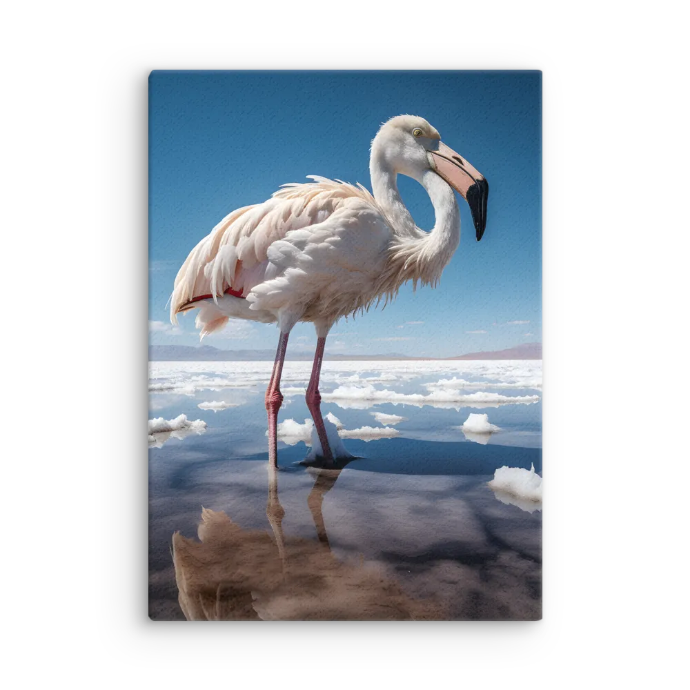 Graceful Solitude of a Flamingo