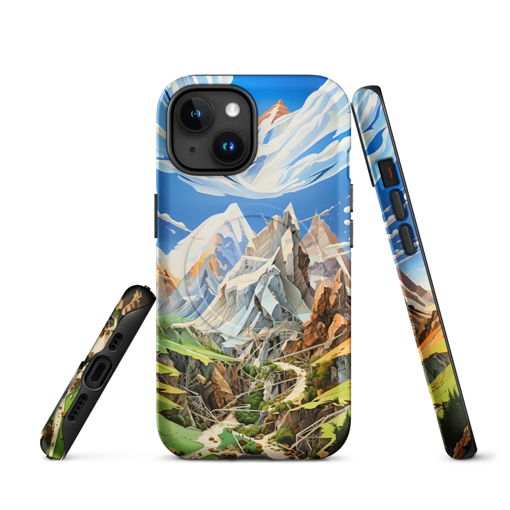 Geometric Symphony of Nature | Phone Case |  15 | MagSafe® Tough Case | Matte