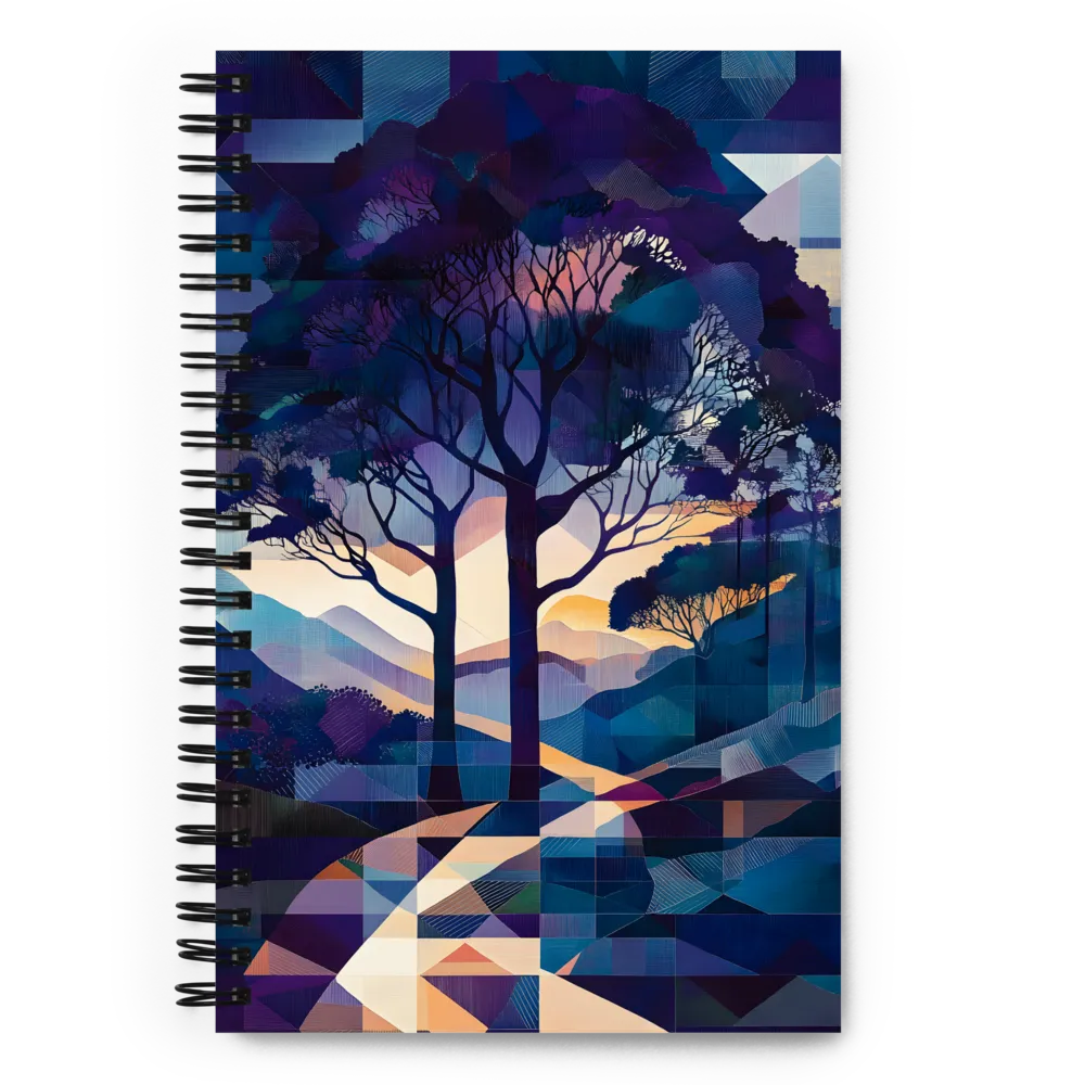 Tranquil Geometry: A Journey Through Color | Spiral Notebook