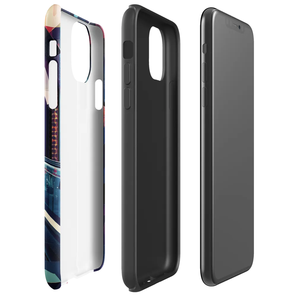 Reflections in a Futuristic Tunnel | Phone Case |  11 Pro Max | Tough Case | Glossy