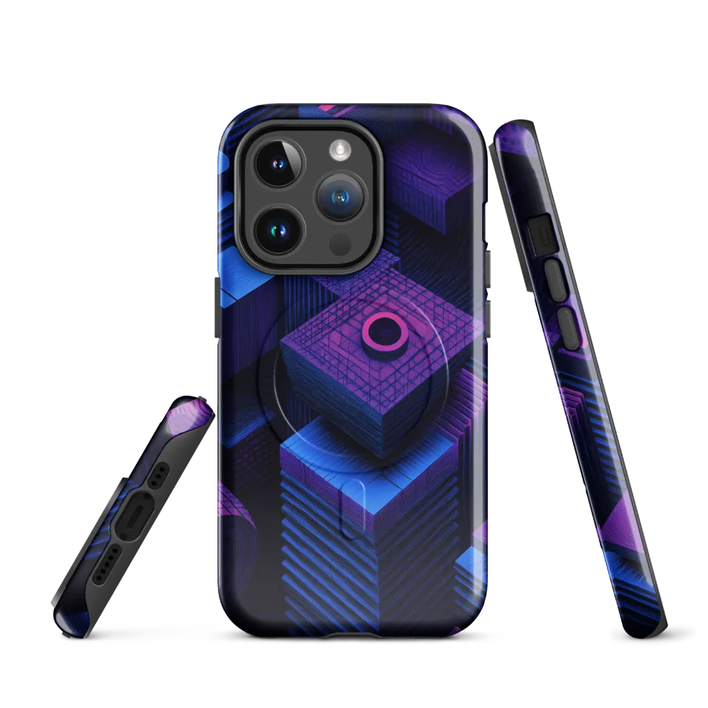Geometric Dreams in Blue and Purple