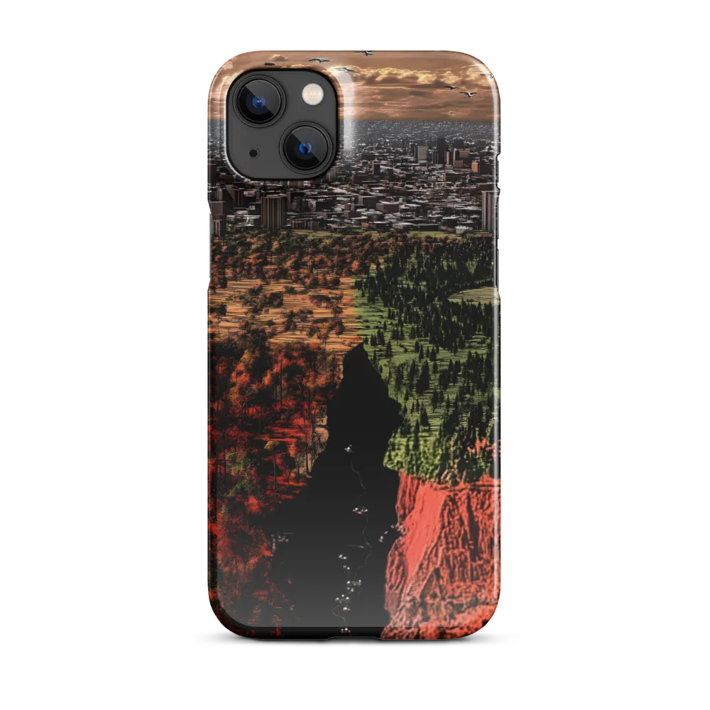 Harmony and Dissonance: A Landscape of Contrasts | Phone Case |  14 Plus | Snap Case | Glossy