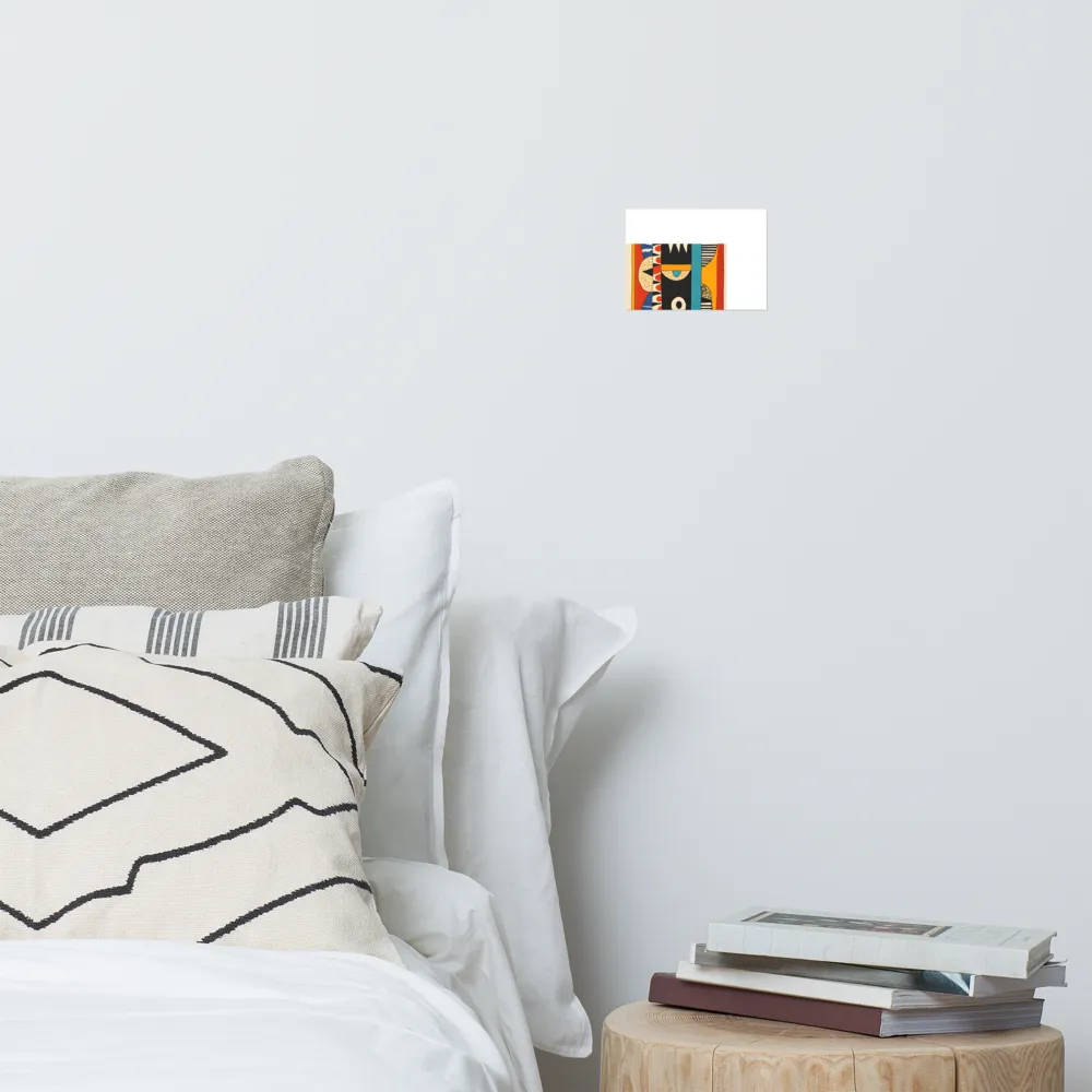 Playful Geometry: A Modern Abstract Exploration | Poster | 5″×7″