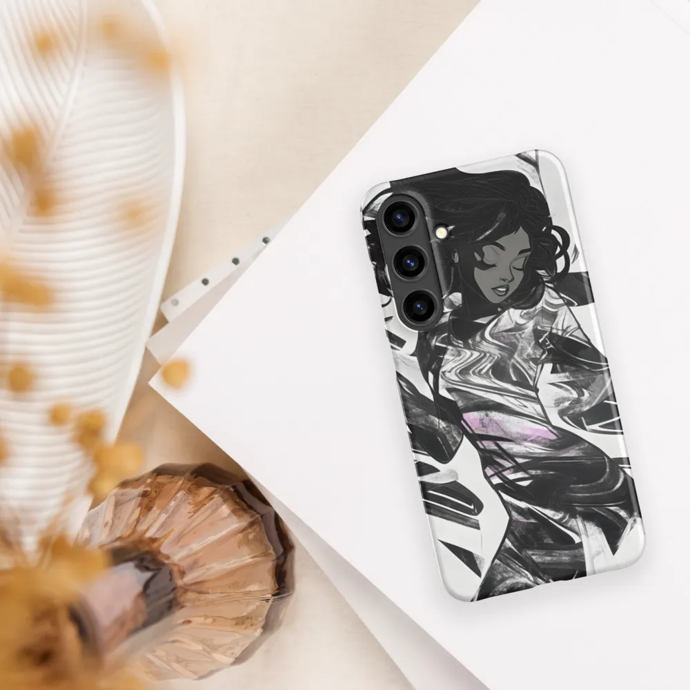 Fluid Grace: The Dance of Shadows | Phone Case |  S24 Plus | Snap Case | Matte