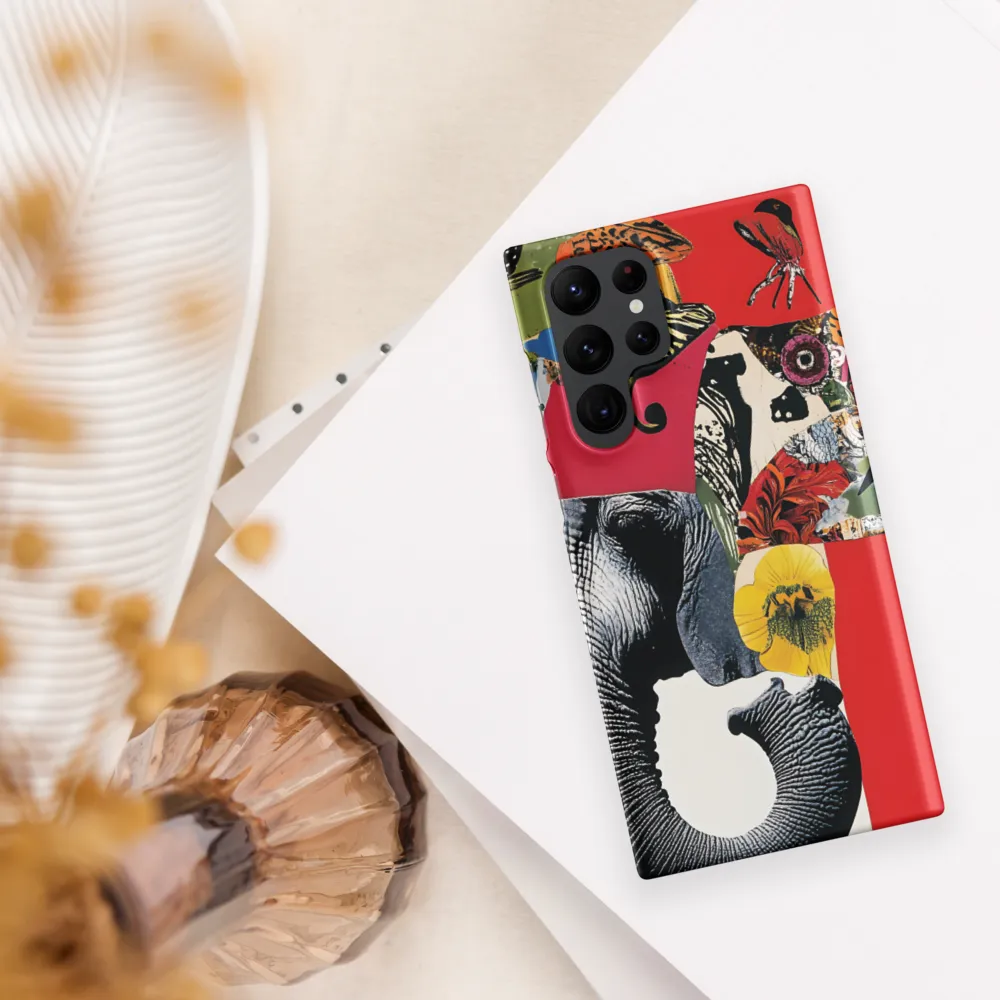 Whimsical Elephant: A Vibrant Collage of Life