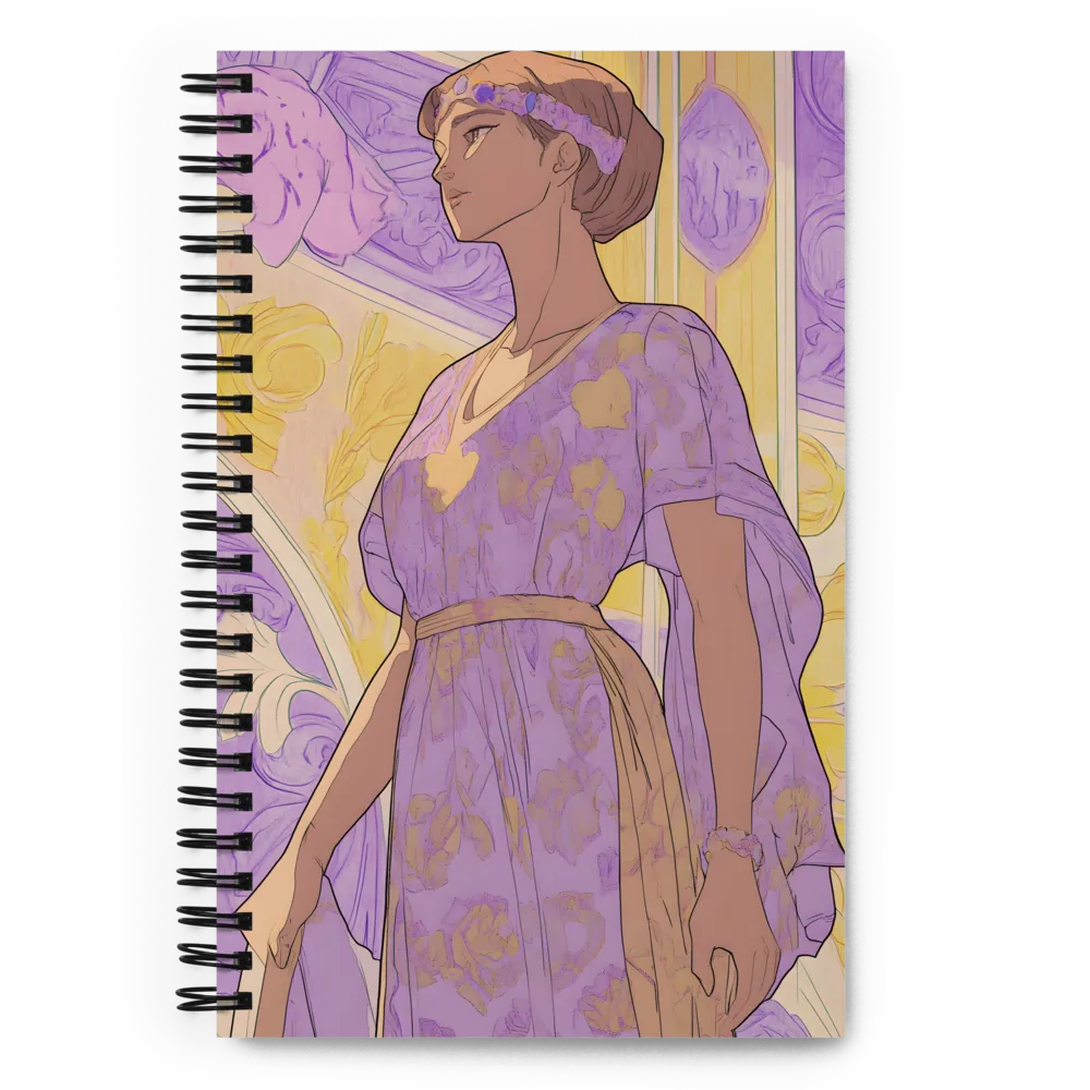 Elegance in Floral Harmony | Spiral Notebook