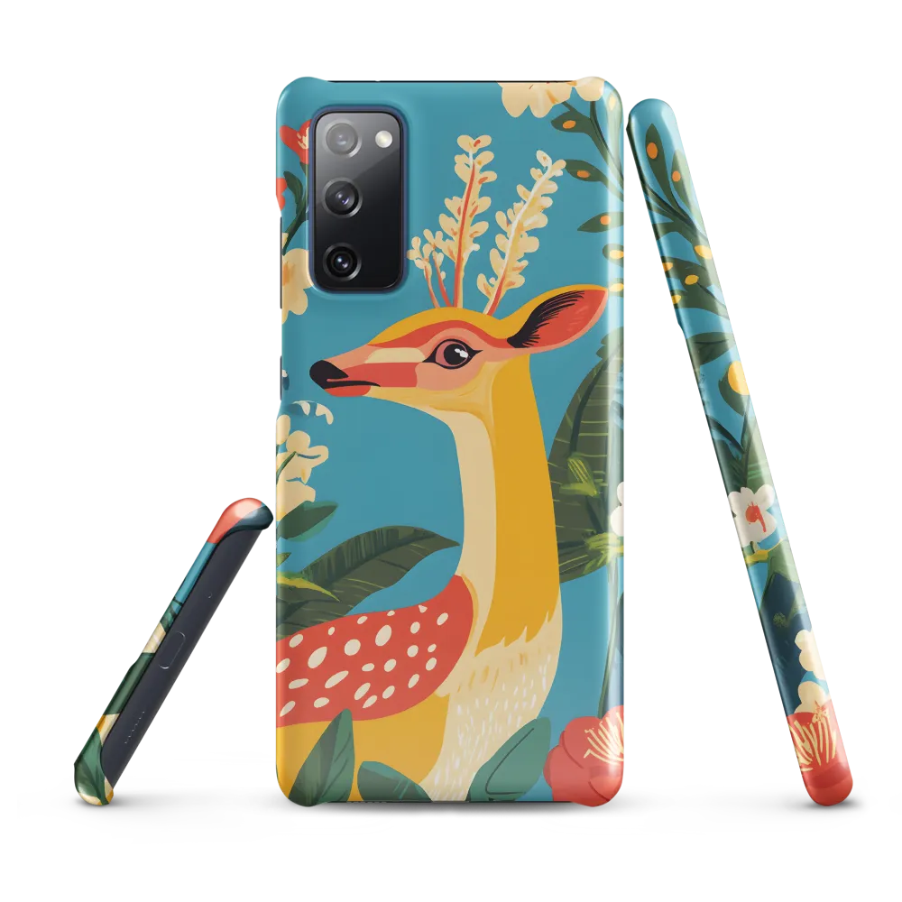 Serene Majesty: A Vibrant Deer Amidst Flora
