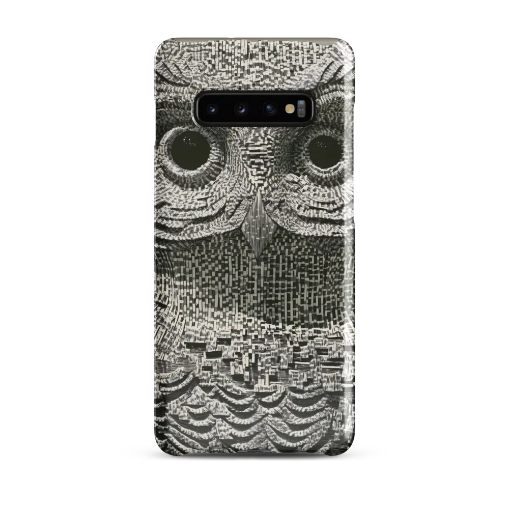 Intricate Owl of Textures | Phone Case |  S10 Plus | Snap Case | Glossy