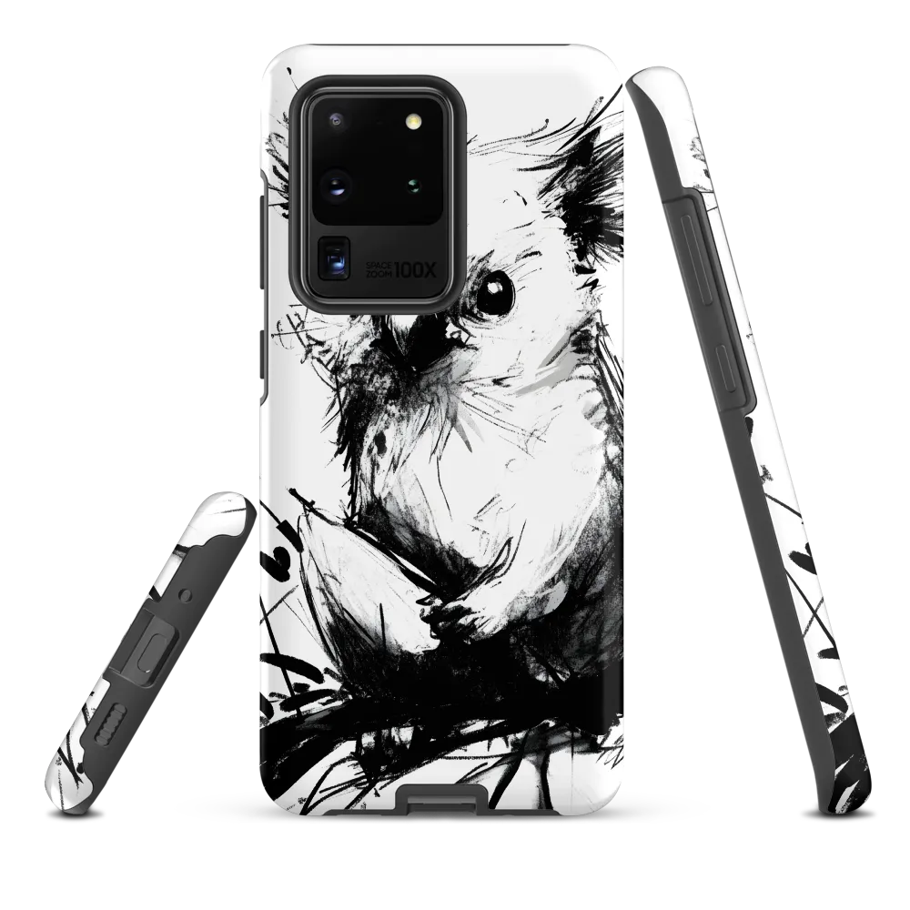 Whimsical Koala in Ink