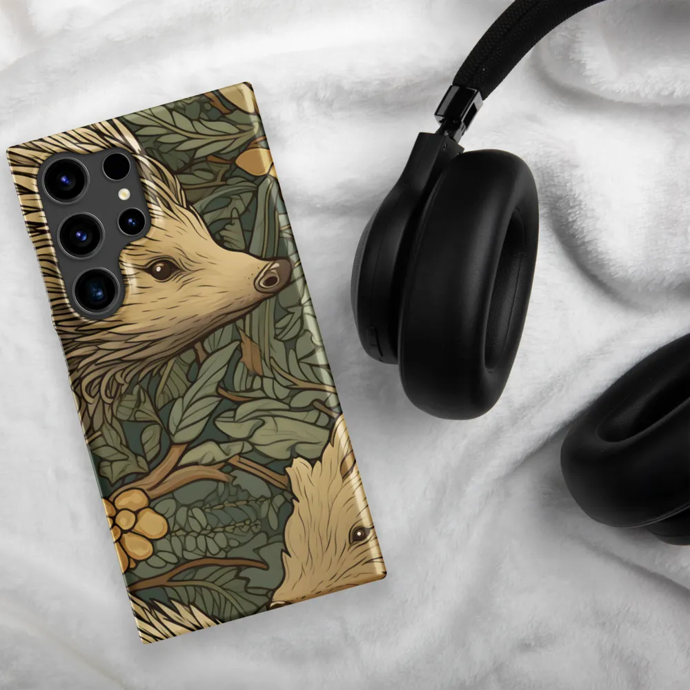 Whimsical Hedgehog Garden | Phone Case |  S24 Ultra | Snap Case | Matte